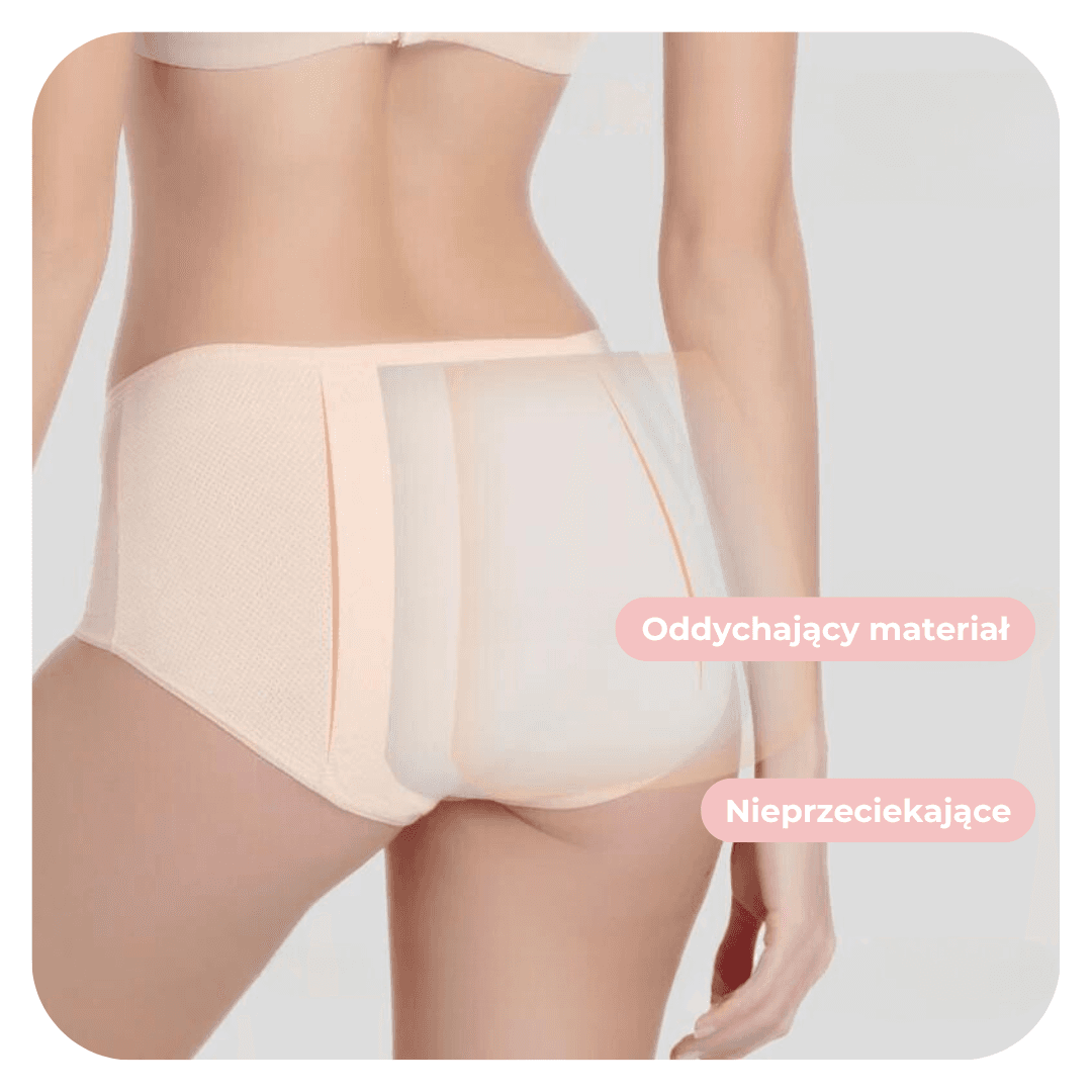 EcoComfort - Nieprzeciekające majtki menstruacyjne